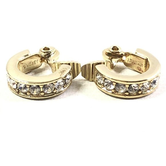 Set of 4 Vintage Clip On Earrings Trifari Monet Na - Picture 10 of 11